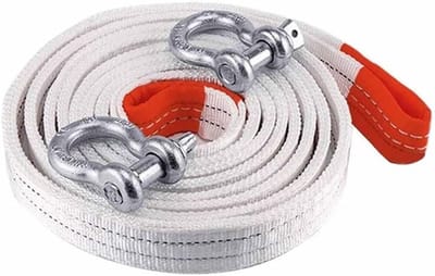 Sleepkabel - Herstelband - Voertuigen Vervoeren - Hoge Breeksterkte - 8 Meter 15 Ton - Rood
