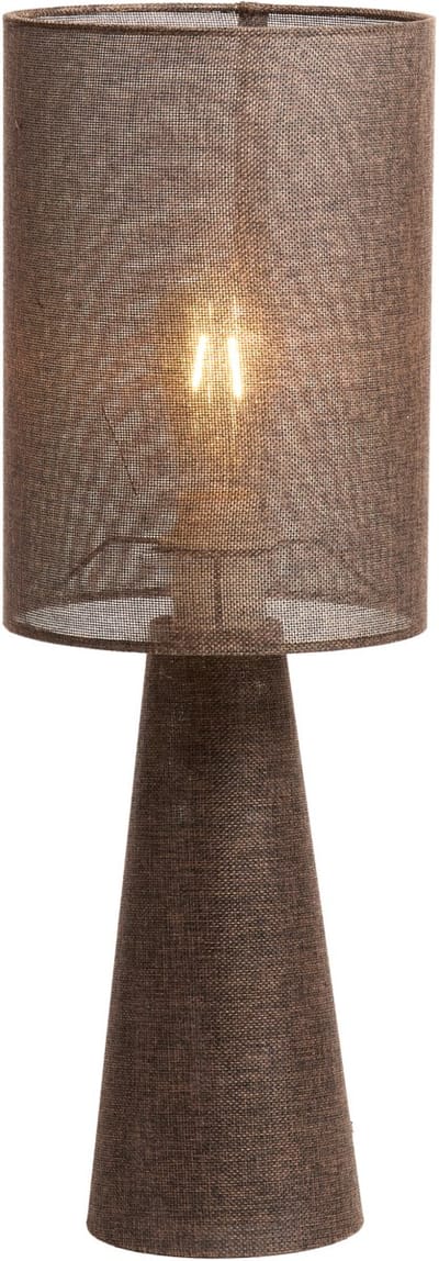 Light & Living Tafellamp Micky Linnenlook - Bruin