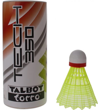 Talbot Torro Badminton Shuttles Tech 350 Geel/rood 3 Stuks
