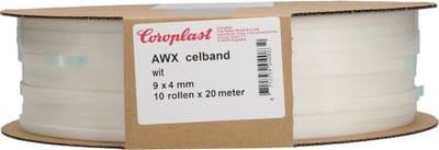 Coroplast AWX Celband 9x4 mm - 10x20m Wit