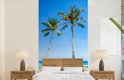Behang - Fotobehang Palm - Zomer - Tropisch - Breedte 120 cm x hoogte 240 cm