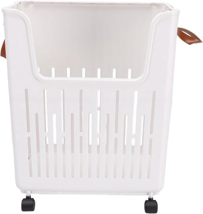 Opvouwbare Rollende Wasmand met Wielen en Handvat, Ruimtebesparende Vuile Kledingmand voor Slaapkamer en Wasruimte, Ideaal voor Organisatie en Gemak