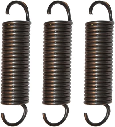 Vervangende Veren - Tractor Ophanging - Gazon Onderhoud - OEM Compatibel - 3 Stuks - Zilver