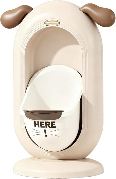 Potje voor peuters - Kinderurinoir - Zindelijkheidstraining - Grappig cartoonontwerp - 44 x 25 x 16 cm - Beige