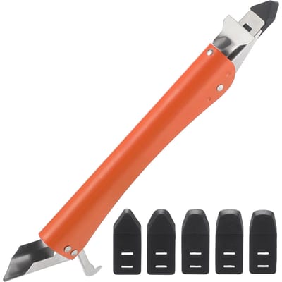 Kit Voegmiddelgereedschap, 4-in-1 Afwerkingsgereedschap voor Kit Roestvrij Staal Kitverwijderaar met 5 Siliconen Tips