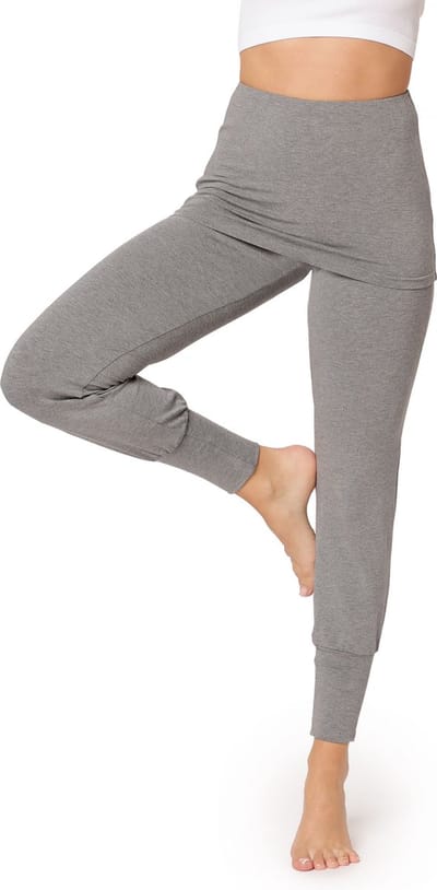 Bellivalini Dames Yogabroek - Sport - Vrijetijdsbroek - Lang - Viscose - Sportbroek - BLV-BLV50-275-YPS - Medium Melange - XS