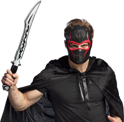 Boland - Set Ninja fighter - Volwassenen - Unisex - Ninja - Samoerai - Fantasy - Cosplay - Carnaval - Themafeest