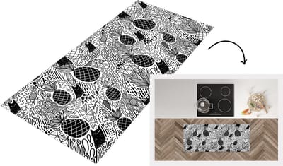 Keukenloper - Loper keuken - Patronen - Jungle - Fruit - 120x50 cm - Keukenloper vinyl
