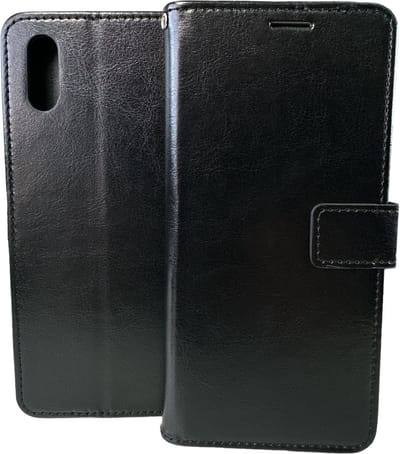 Bookcase Geschikt voor: Xiaomi Redmi 9A - Zwart - portemonnee hoesje