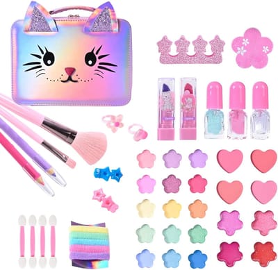 Kindermake-up Set - Schmink Speelgoed - Fantasie Spel - Echt Wasbaar - 24 x 18 x 10 cm