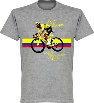 Egan Bernal T-Shirt - Grijs - M