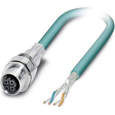 Phoenix Contact 1528497 Sensor/actuator inbouwconnector M12 Aantal polen (sensoren): 4 Bus, inbouw 1.00 m 1 stuk(s)