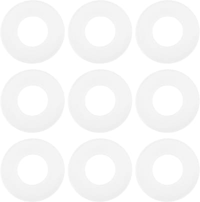 Dailygoods- Plastic Pakking 100 Stks - Afdichting Ringen - Binnendiameter 4,3 mm - Buitendiameter 9 mm - Dikte 0,5 mm - Transparant kunststof - Afdichtring