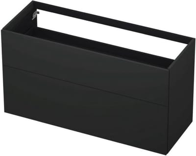 INK - Onderkast 2 Laden Push To Open 65cm Gelakt - 1200x450x650 Mm - Mat Antraciet