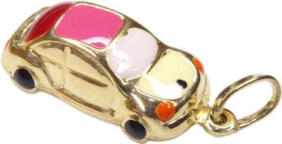 Geel gouden emaille auto hanger