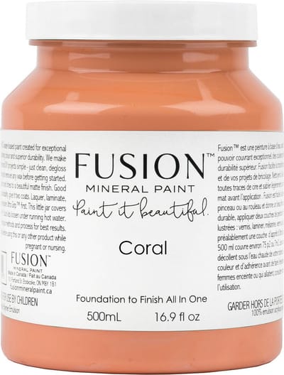 Fusion mineral Paint - acryl - meubelverf -oranje - Coral - 500 ml