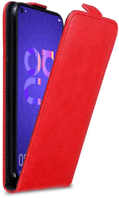 Cadorabo Hoesje geschikt voor Honor 20 / 20S / Huawei NOVA 5T in APPEL ROOD - Beschermhoes in flip design Case Cover met magnetische sluiting