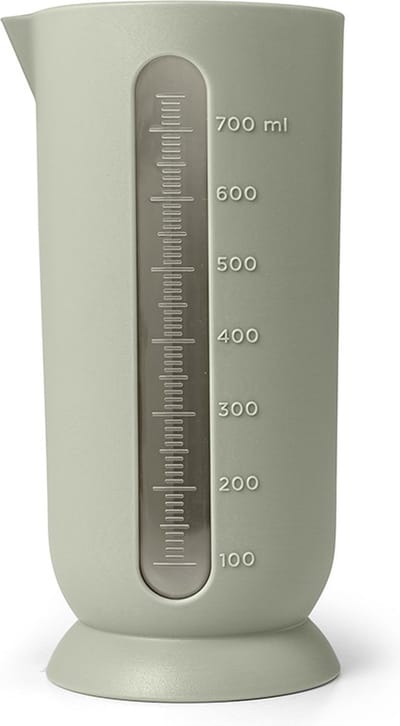 Maatbeker - QB - 700 ml (indicatietreepjes tot 750 ml) - Ø 8,7 x H 19 cm - licht eucalyptus groen