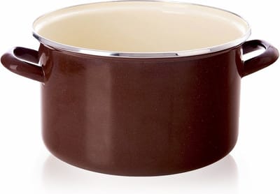 Kookpan Geëmailleerde BROWN 22 cm, 4 l - Kookpot - Soeppan