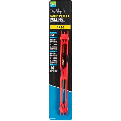 Stijgende lijn Preston carp pellet pole rig