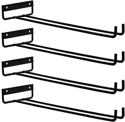 Wijn Glazen Racks - Wand Gemonteerd Wijn Houder voor Keuken en Bar - 4 Pack