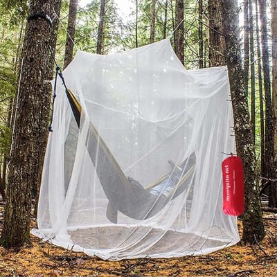 Ultragroot Klamboe 220*200*200cm – 2 Openingen – Insectennet – Kamperen/Reizen/Terras – Incl. Ophangset & Draagtas