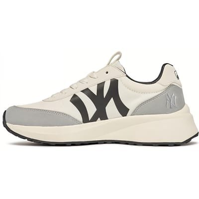 MLB Chunky Jogger Stof Leer Comfortabel Veelzijdig Schokabsorberend Antislip Slijtvast Lage Top Dad Schoenen Unisex sneaker 3ASXX112N-5OWHS 38 gray