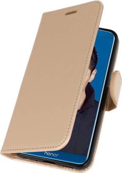 Wallet Cases Hoesje Geschikt voor Huawei Honor 9 Lite Goud