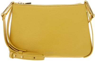 COCCINELLE Leren Schoudertas Magie Mini Bag Grained Leather Soleado Donkergeel