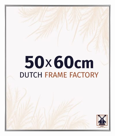 Fotolijst 50x60 cm - Kunststof - Zilver Hoogglans - Easy