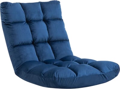Slaapstoel - Uitklapbaar - Slaapbank - Logeerbed - Zetelbed - Slaapfauteuil - Vouwbed - 1 persoons - Zeer comfortabel - Blauw