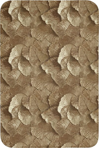 Badmat 60x90 cm - Antislip - Organisch - Patroon - Bladeren - Goud - Badmatten voor badkamer - Badkamermat - Douchemat - Badkamer mat