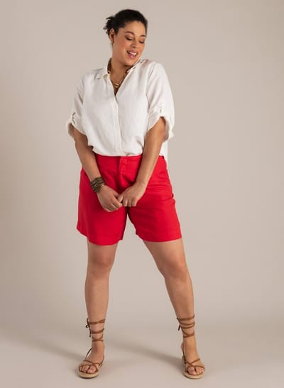 YEST CURVE Nami Bottoms - Hot Red - maat 2(50)