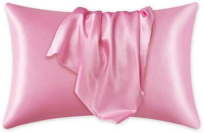 Satijnen kussensloop Roze 60 x 70 cm hoofdkussen formaat - AfricanFabs® Satin pillow case / Zijde zachte kussensloop van satijn (1 stuks)