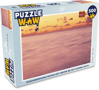 Puzzel Zonsondergang boven het water bij de Florida Keys - Legpuzzel - Puzzel 500 stukjes