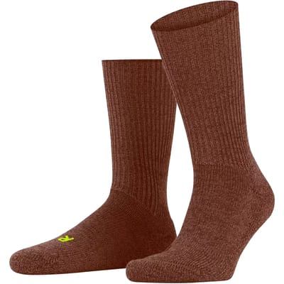 FALKE Walkie Ergo eenkleurig wol functioneel materiaal sokken unisex bruin - maat 37-38