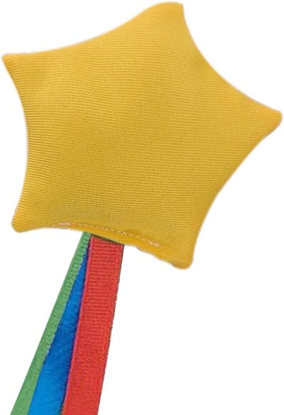 Gooizakken Spel - Werpzakken - Feestelijke Activiteiten - Versterkt Ouderbanden - 9 x 9 cm - Geel