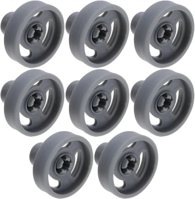 Dailygoods- Vaatwasser Mand Wiel 8 Stuks - Vaatwasser Wieltjes - Onderste Rek Wielen - Vervangingsonderdelen - Diameter 35mm - Duurzaam Materiaal - Vaatwasserwiel