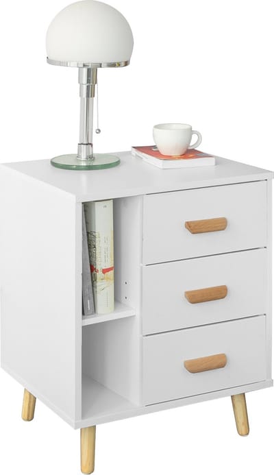 Simpletrade Nachtkastje - Bijzettafel - Ladekast - 3 Lades - 48x60x40 cm