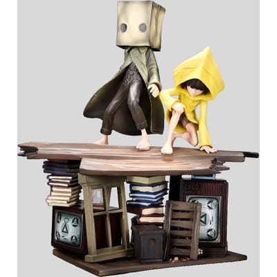 Dream Nightmare 2 Spelbeeldje - Little Six Six - Morno - Handgemaakte Pop in Anime-stijl - 2D Model Decoratiestuk 21CM beige