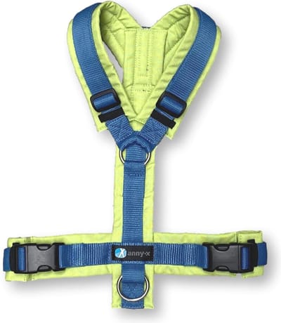 AnnyX Hondentuig - LIMITED EDITION - Y-model - "Vergeet mij niet" - maat S - Borstomvang 52-64cm - Gewicht hond 9 -19 kg