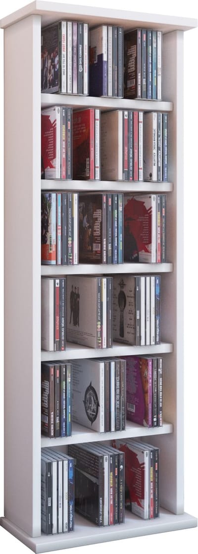 Houten CD DVD-standaard plank kabinet opslag staande plank standaard Vostan