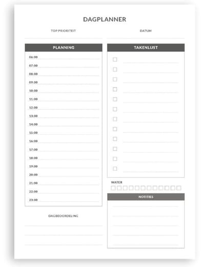 Planbooks - Dagplanner - To Do List - Dagplanner Volwassenen - Organizer - Deskplanner