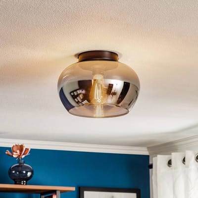 Lucide JUDI - Plafonnière (Plafondlamp) - Ø 30,5 cm - 1xE27 - Fumé