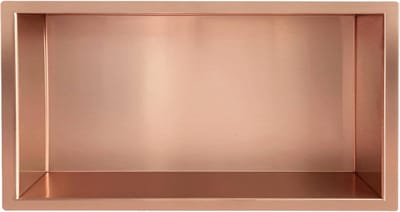 Inbouwnis - Nis - Badkamer Organisatie - Geborsteld metaal - 60x30x7 cm - Koper