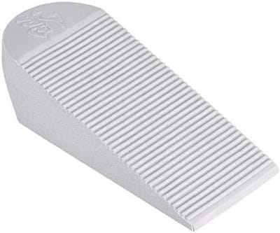 Deurstopper Wig - Vloer Beschermer - Deur Open Houden - Flexibel Rubber - 120 mm - Grijs