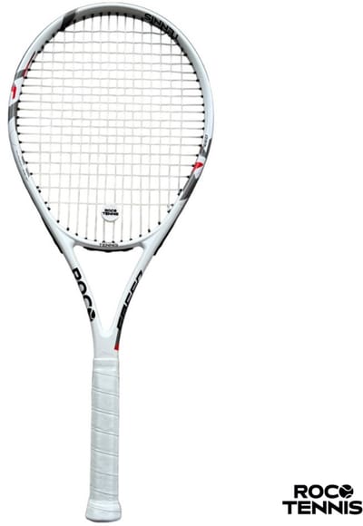 Roco Tennis | Tennisracket | Zwart | Wit | Demper | Recreatief | Inclusief Hoes | Gratis grip