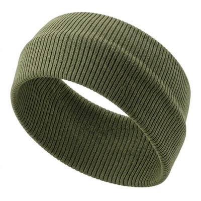 Groene brede elastische haarband voor dames – rekbare geribde hoofdband – stijlvol en comfortabel haaraccessoire