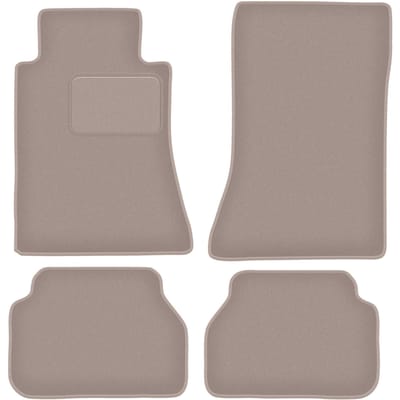 Beige velours matten voor: Mercedes E W124 coupé (1984-1997)