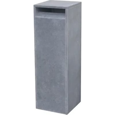 Brievenbus Staande Brievenbus Gijon - Natuursteen - Blauwe Hardsteen - 37x102x37cm